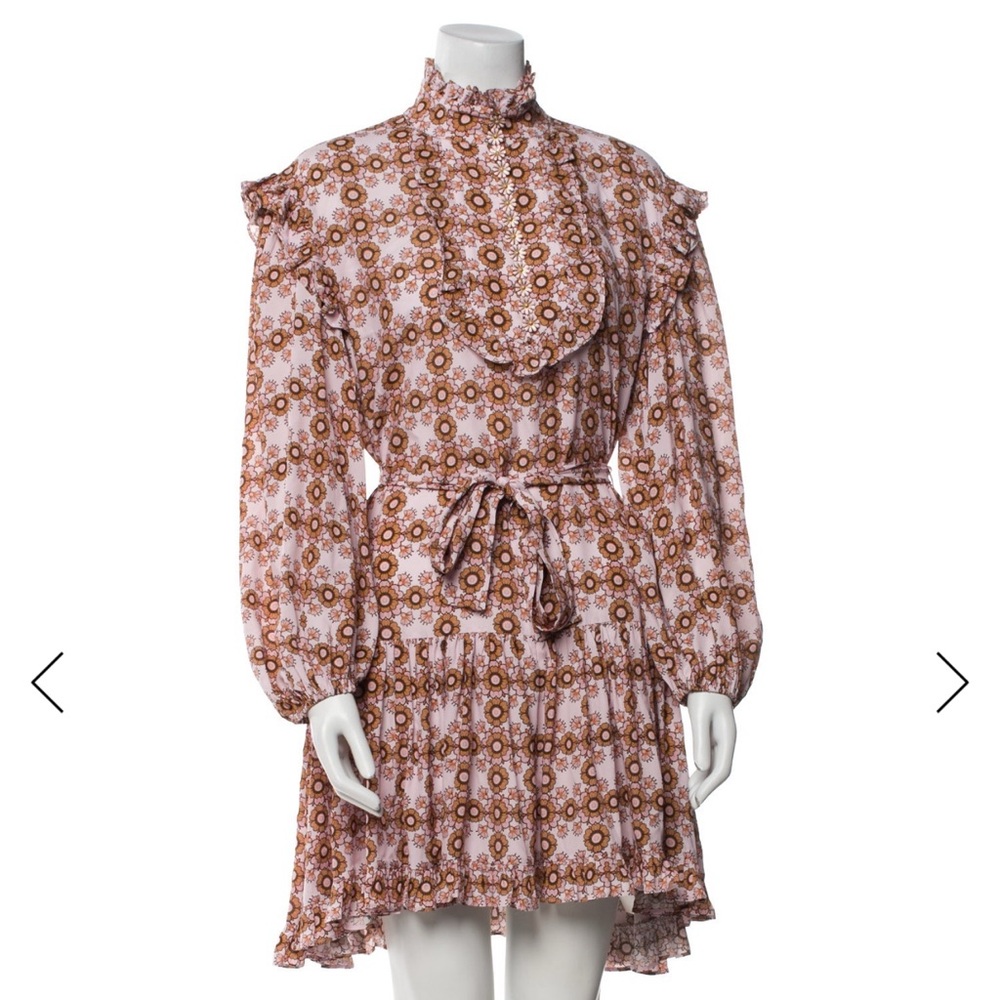 Zimmermann Pink and Brown Floral Dress